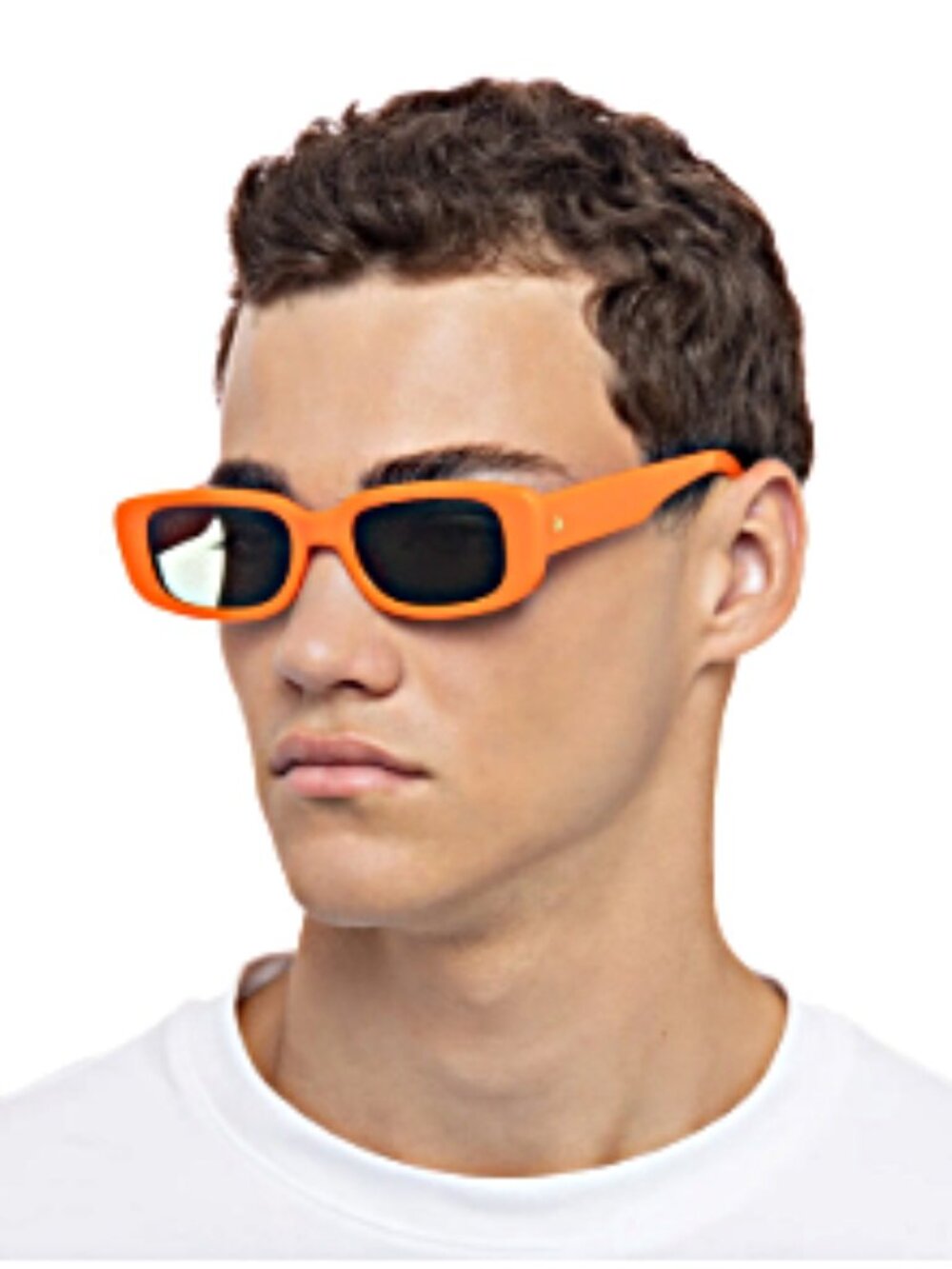 AIRE Ceres Neon Orange Unisex Rectangular Sunglasses--NWT
